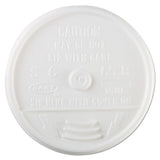 Plastic Lids, For 16oz Hot-cold Foam Cups, Sip-thru Lid, White, 1000-carton