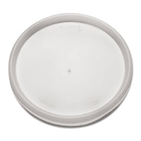 Plastic Lids For Foam Cups, Bowls And Containers, Flat, Vented, Fits 6-32 Oz, Translucent, 1,000-carton