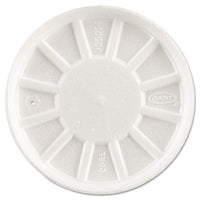 Vented Foam Lids, Fits 6-32oz Cups, White, 500-carton