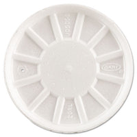Vented Foam Lids, Fits 6-32oz Cups, White, 500-carton