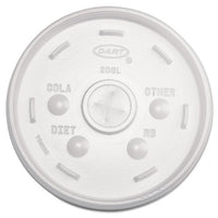 Cold Cup Lids, 32oz Cups, Translucent, 100-sleeve, 10 Sleeves-carton