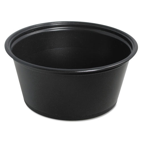 Conex Complements Polypropylene Portion-medicine Cups, 3.25 Oz, Black, 125-bag, 20 Bags-carton