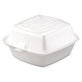 Carryout Food Container, Foam, 1-comp, 5 1-2 X 5 3-8 X 2 7-8, White, 500-carton