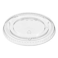 Non-vented Cup Lids, Fits 12 Oz Cups, Clear, 2500-carton