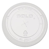 Straw-slot Cold Cup Lids, 9oz-20oz Cups, Clear, 100-pack