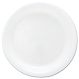 Mediumweight Foam Dinnerware, Plates, 6" Dia, White, 125-pack