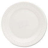 Quiet Classic Laminated Foam Dinnerware Plates, 6 Inches, White, Round, 125-pack