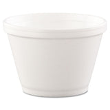 Foam Containers, 6oz, White, 50-bag, 20 Bags-carton