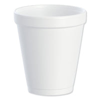 Foam Drink Cups, 8oz, White, 25-bag, 40 Bags-carton