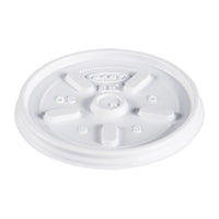 Plastic Lids, For 8oz Hot-cold Foam Cups, Vented, 1000 Lids-carton