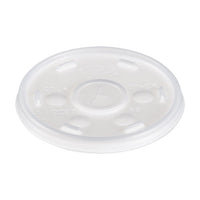 Plastic Cold Cup Lids, Fits 8-9oz Cups, Translucent, 1000-carton