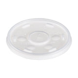 Plastic Cold Cup Lids, Fits 8-9oz Cups, Translucent, 1000-carton