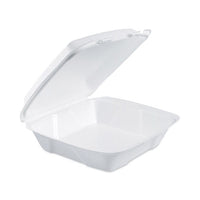 Insulated Foam Hinged Lid Containers, 1-compartment, 9 X 9.4 X 3, White, 200-pack, 2 Packs-carton