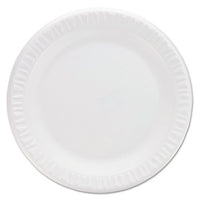 Concorde Non-laminated Foam Plates, 9"diameter, White, 125-pack