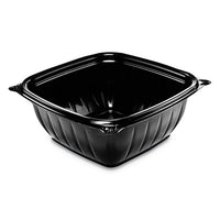 Presentabowls Pro Black Square Bowls, 32 Oz, Plastic, 63-bag, 4 Bags-carton