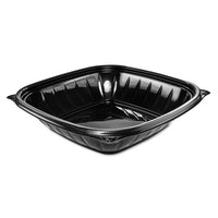 Presentabowls Pro Black Square Bowls, 32 Oz, Plastic, 63-bag, 4 Bags-carton