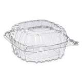 Clearseal Hinged-lid Plastic Containers, 6 X 5 4-5 X 3, Clear, 500-carton