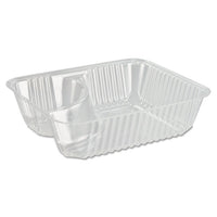 Clearpac Large Nacho Tray, 2-compartments, Clear, 500-ctn