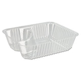 Clearpac Large Nacho Tray, 2-compartments, Clear, 500-ctn