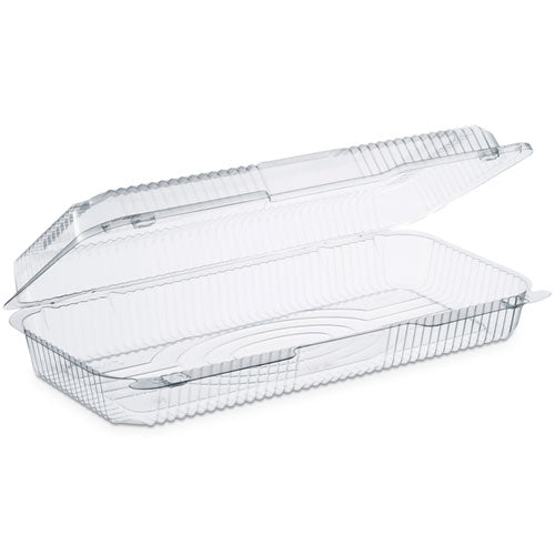 Staylock Clear Hinged Lid Containers, 50.2 Oz, 6.8w X 13.4l X 2.6h, 200-carton