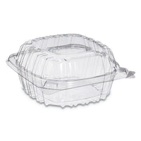 Clearseal Plastic Hinged Container, 3-comp, 9 X 9-1-2 X 3, 100-bag, 2 Bags-ct