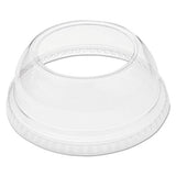 Lid,pet,dome,w-hole,clr