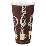 Thermoguard Insulated Paper Hot Cups, 16 Oz, White Sustainable Forest Print, 30-pack