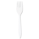 Style Setter Mediumweight Plastic Forks, White, 1000-carton