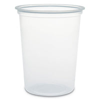 Microgourmet Plastic Deli Container, 32 Oz, Clear, 500-ct