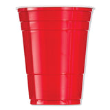 Solo Plastic Party Cold Cups, 16oz, Red, 50-bag, 20 Bags-carton