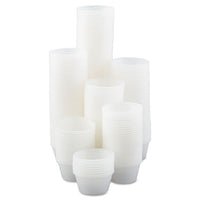 Polystyrene Portion Cups, 2 Oz, Translucent, 250-bag, 10 Bags-carton