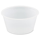 Polystyrene Portion Cups, 2 Oz, Translucent, 250-bag, 10 Bags-carton