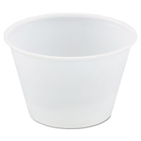 Polystyrene Portion Cups, 4 Oz, Translucent, 250-bag, 10 Bags-carton