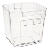 Stackable Caddy Organizer Containers, Small, Clear