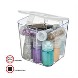 Stackable Caddy Organizer Containers, Small, Clear