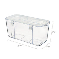 Stackable Caddy Organizer Containers, Medium, Clear