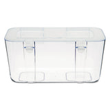 Stackable Caddy Organizer Containers, Medium, Clear