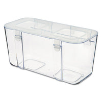 Stackable Caddy Organizer Containers, Medium, Clear