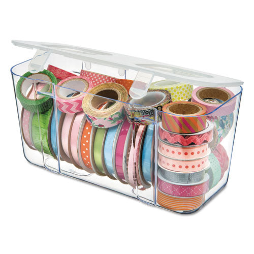 Stackable Caddy Organizer Containers, Medium, Clear