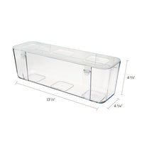 Stackable Caddy Organizer Containers, Large, Clear