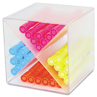 Stackable Cube Organizer, X Divider, 6 X 7 1-8 X 6, Clear