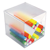 Stackable Cube Organizer, X Divider, 6 X 7 1-8 X 6, Clear