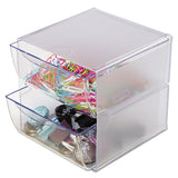 Stackable Cube Organizer, X Divider, 6 X 7 1-8 X 6, Clear