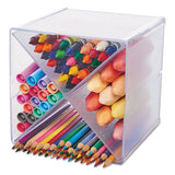 Stackable Cube Organizer, X Divider, 6 X 7 1-8 X 6, Clear