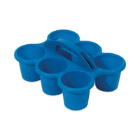 Little Artist Antimicrobial Six-cup Caddy, Blue