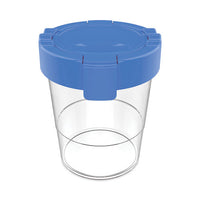 Antimicrobial No Spill Paint Cup, 3.46 W X 3.93 H, Blue