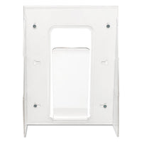 Stand-tall Wall-mount Literature Rack, Magazine, 9.13w X 3.25d X 11.88h, Clear