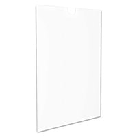 Superior Image Cubicle Sign Holder, 8 1-2 X 11 Insert, Clear