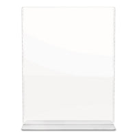 Superior Image Double Sided Sign Holder, 8 1-2 X 11 Insert, Clear