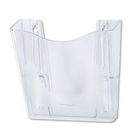 Euro-style Docupocket Portrait Wall File, 10 1-4 X 10 X 4, Clear